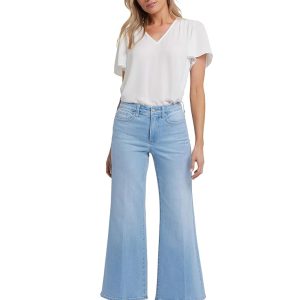 Mia Palazzo Ankle Jeans in Canary Beach